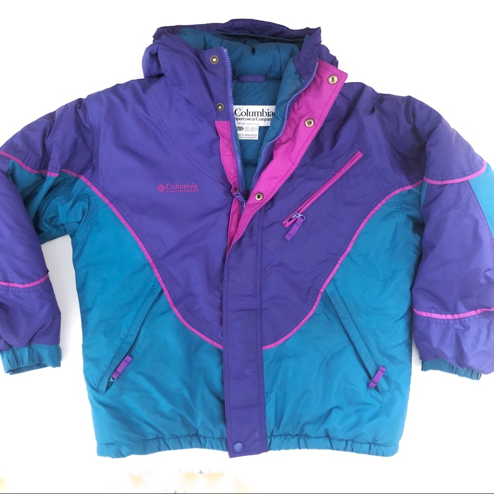 SOLD Vintage💖Columbia 90s Color Block Ski Jacket!